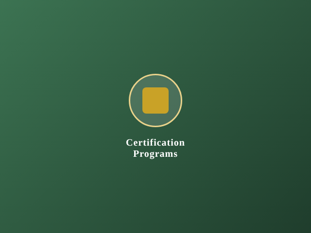 Certification Programs