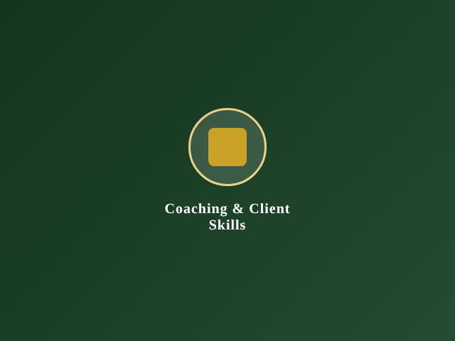 Coaching & Client Skills